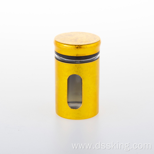 Glass and plastic seasoning bottle with stainless steel layer or plastic layer